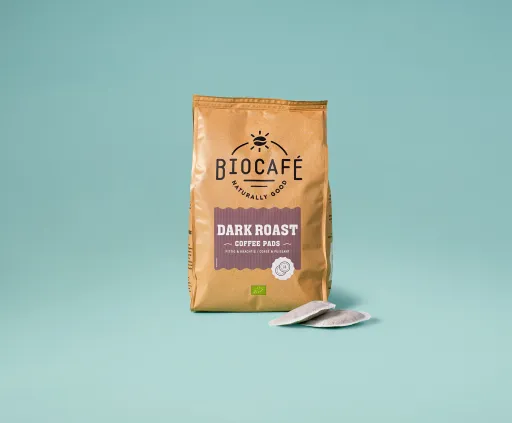 Koffiepads 'dark roast'